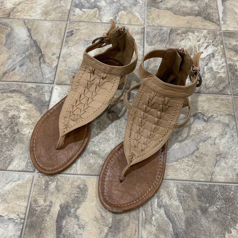 TWISTED Tan Sandals
